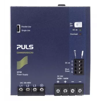 PULS DIMENSION QT40.241 DIN-lištový napájací zdroj 24V DC 40A 960W 3-fázový
