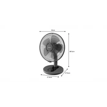 PHILIPS 1000 Series stolný ventilátor 25 cm čierny