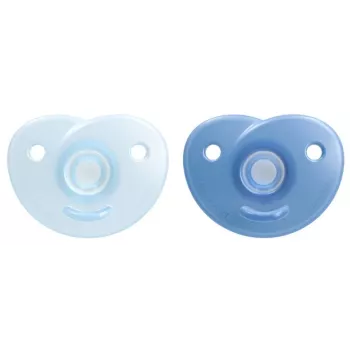 Philips Avent Soothie silikónový cumlík so silikónovým štítom, 0-6 mesiacov, balenie 2 ks