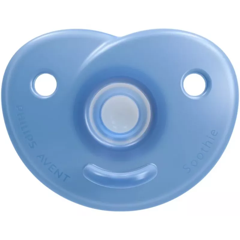 Philips Avent Soothie silikónový cumlík so silikónovým štítom, 0-6 mesiacov, balenie 2 ks