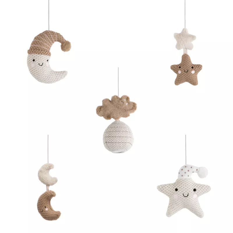 Baby's Only hrací kolotoč nad postieľku 0+ Heaven Clay / Warm Linen