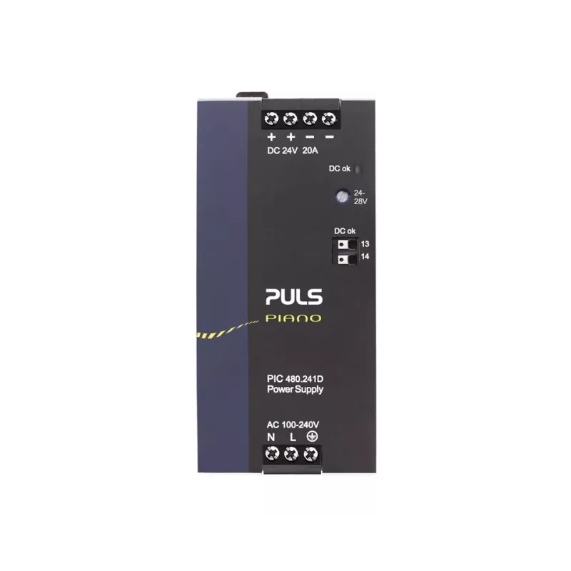 PULS PIC480.241D napájací zdroj na DIN lištu 24V DC 20A 480W