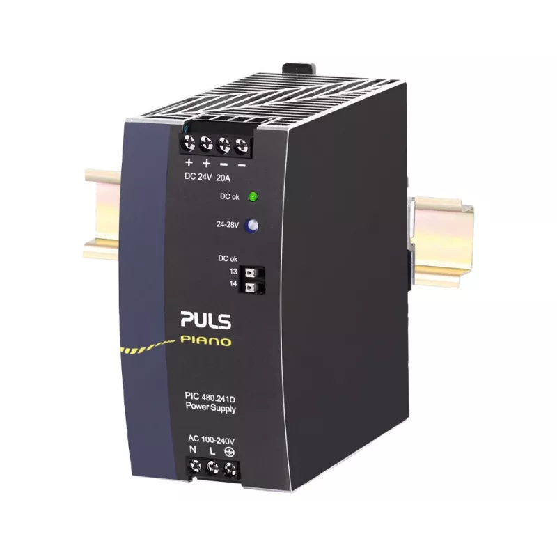 PULS PIC480.241D napájací zdroj na DIN lištu 24V DC 20A 480W