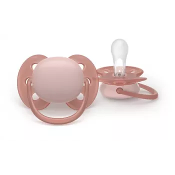 Philips Avent Ultra Soft cumlík 6-18 mesiacov, neutrálny, balenie 2 ks