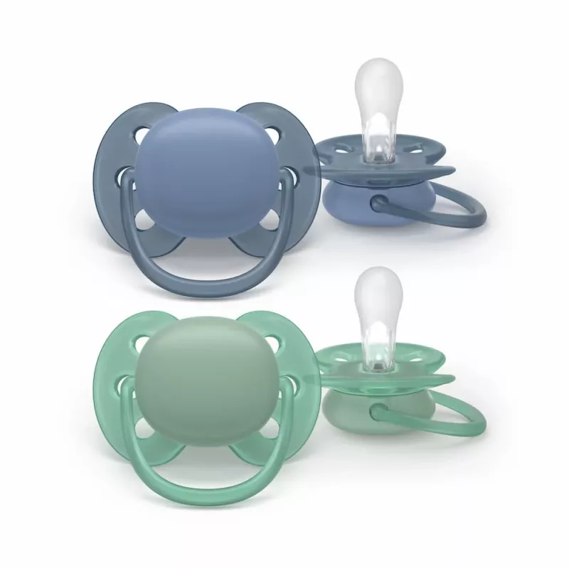 Philips Avent Ultra Soft cumlík 6-18 mesiacov, balenie 2 ks, chlapec