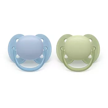 Philips Avent Ultra Soft cumlík 0-6 mesiacov, neutrálny, balenie 2 ks