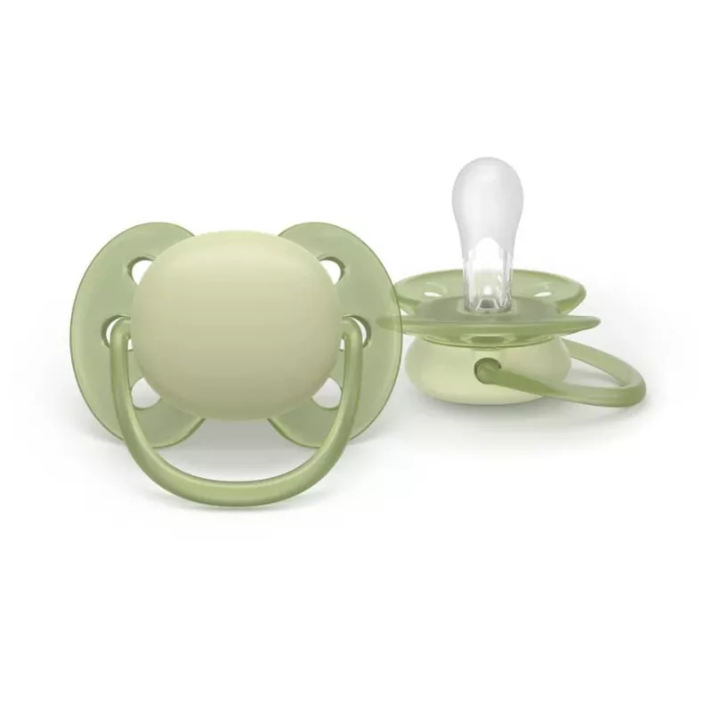Philips Avent Ultra Soft cumlík 0-6 mesiacov, neutrálny, balenie 2 ks