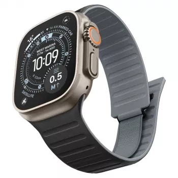 Spigen Athlex Air M náramok pre Apple Watch 44/45/46/49mm – čierny/sivý