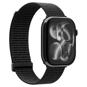 Spigen WBF01 Remienok pre Apple Watch 8/9/10/11/SE/Ultra (44/45/46/49 mm), čierny