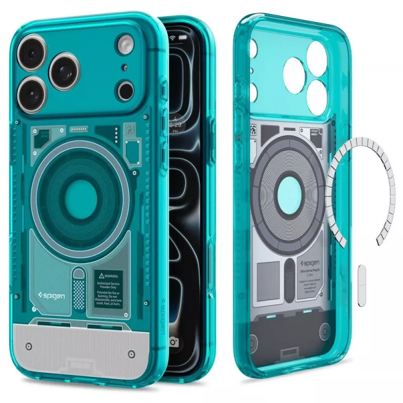 Spigen C1 Ultra Hybrid MagSafe puzdro pre iPhone 17 Pro / 18 Pro – Bondi Blue