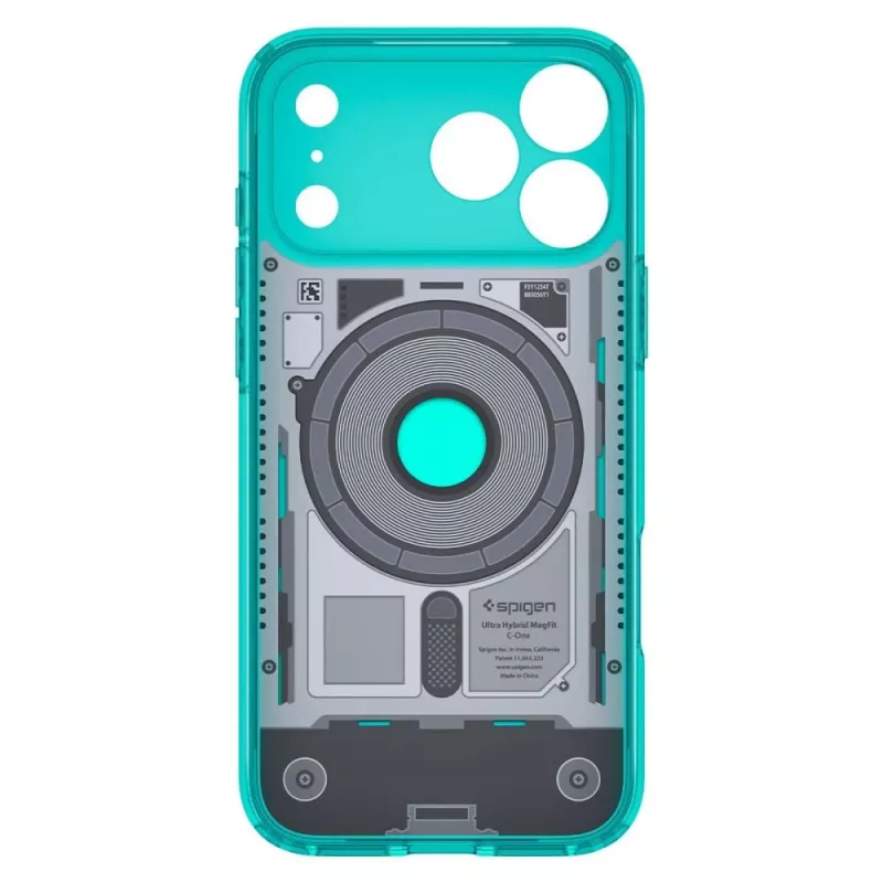 Spigen C1 Ultra Hybrid MagSafe puzdro pre iPhone 17 Pro / 18 Pro – Bondi Blue
