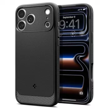 Spigen Rugged Armor Mag MagSafe puzdro pre iPhone 18 Pro Max / 17 Pro Max matne čierna