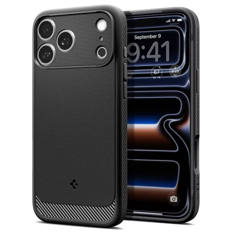 Spigen Rugged Armor Mag MagSafe puzdro pre iPhone 18 Pro Max / 17 Pro Max matne čierna