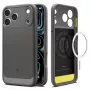 Spigen Rugged Armor Mag MagSafe puzdro pre iPhone 18 Pro Max / 17 Pro Max sivá