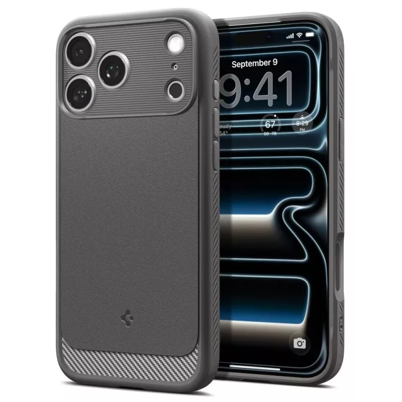 Spigen Rugged Armor Mag MagSafe puzdro pre iPhone 18 Pro Max / 17 Pro Max sivá