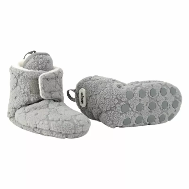 Lodger Slipper Folklore Fleece detské domáce papuče, Drizzle, 12-18 mesiacov