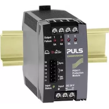 PULS DIMENSION PISA11.406 4-kanálový elektronický ochranný spínač modul 24V DC 4x6A