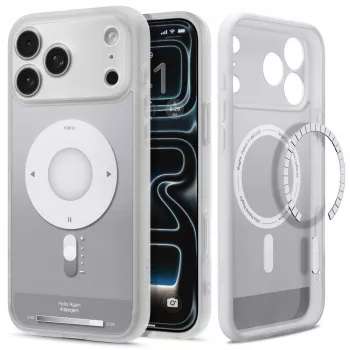 Spigen Ultra Hybrid Mag MagSafe puzdro pre iPhone 17 Pro / 18 Pro - strieborná
