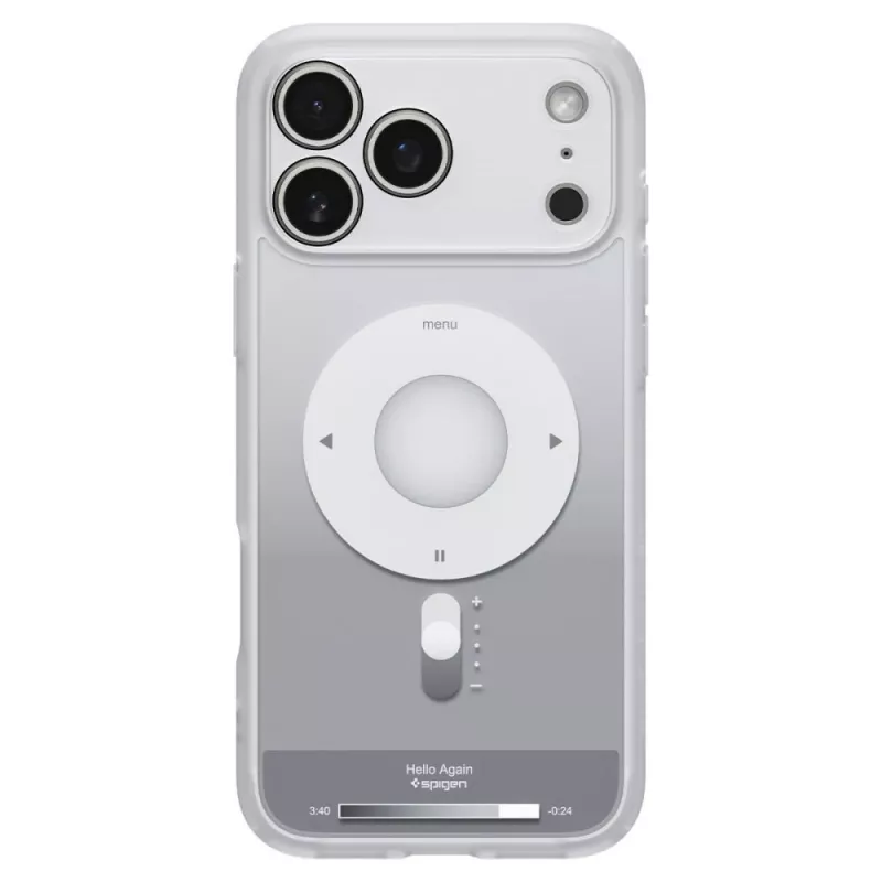 Spigen Ultra Hybrid Mag MagSafe puzdro pre iPhone 17 Pro / 18 Pro - strieborná