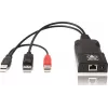 ADDER ALIF101T-DP DisplayPort KVM extender vysielač cez Cat5e/6/7 - 2560x1600, USB 2.0, audio, čierny hliník