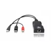 ADDER ALIF101T-DP DisplayPort KVM extender vysielač cez Cat5e/6/7 - 2560x1600, USB 2.0, audio, čierny hliník