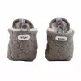 Lodger Buffalo Fleece detské capačky s protišmykovou podrážkou, hnedá, 6-12 mesiacov