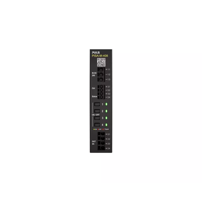 PULS PISA-M-408 selektívny ochranný modul, 4-kanálový, 24VDC, 40A, DIN lišta