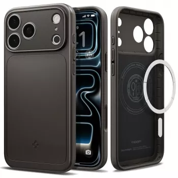 Spigen Thin Fit MagSafe puzdro pre iPhone 17 Pro / 18 Pro – gunmetal