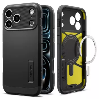 Spigen Tough Armor T MagSafe puzdro pre iPhone 18 Pro / 17 Pro – čierna