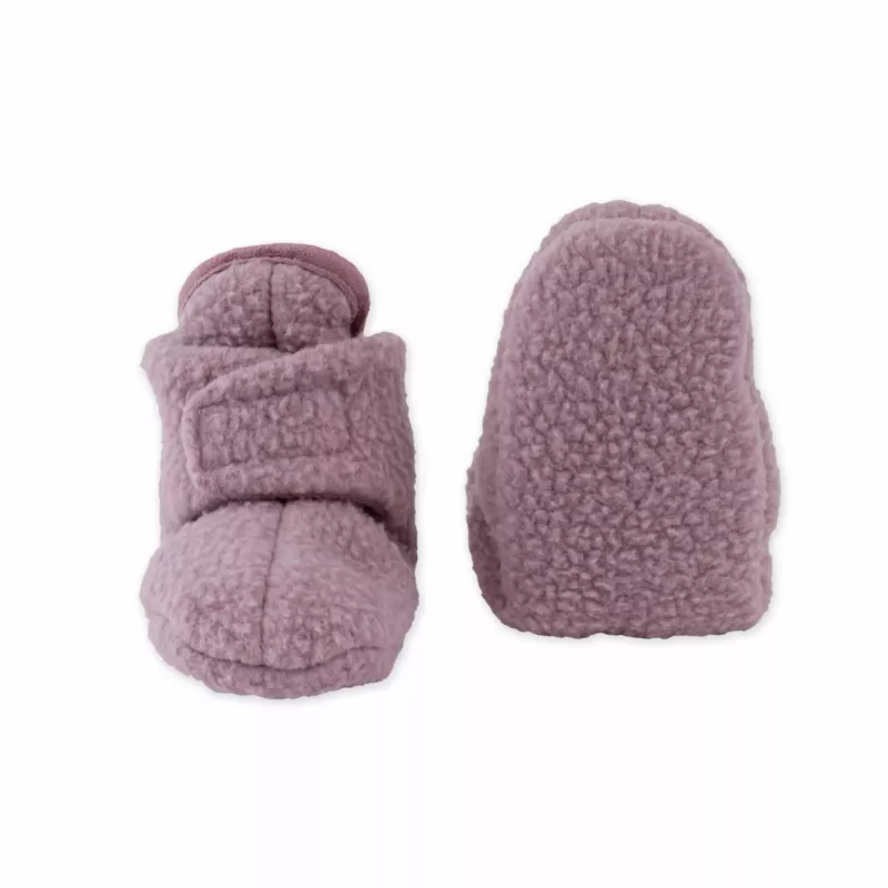 Lodger Slipper Teddy detské papuče, ružová, 0-3 mesiace, protišmykové, fleece, unisex