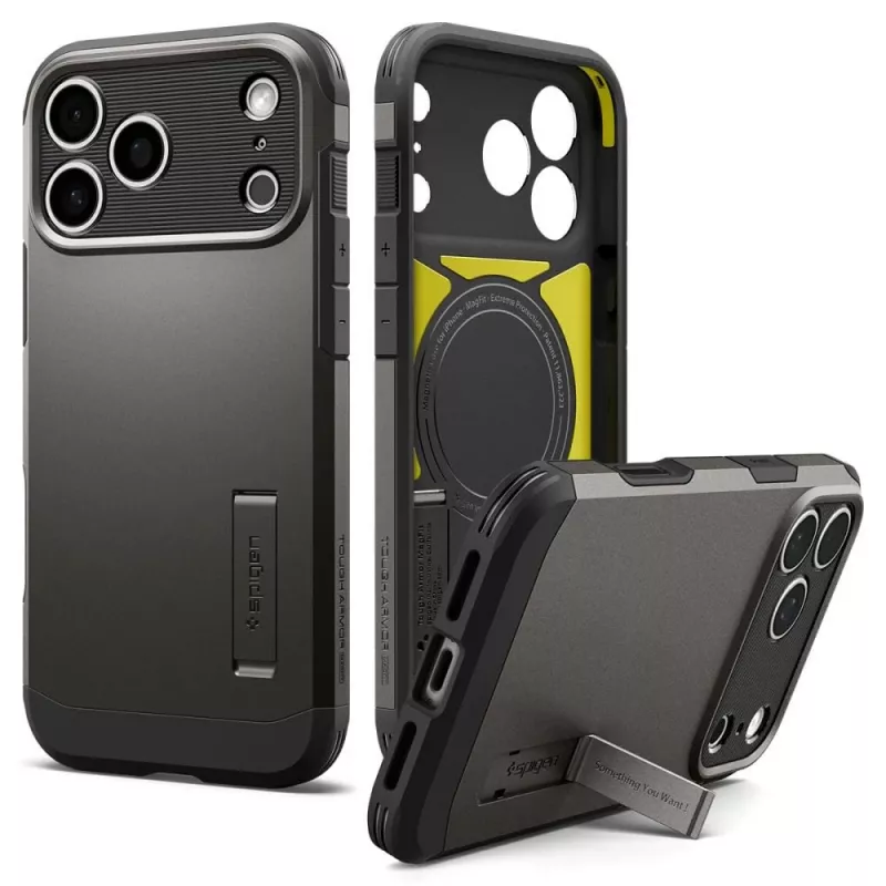 Spigen Tough Armor T MAG MagSafe puzdro pre iPhone 18 Pro Max / 17 Pro Max - Gunmetal