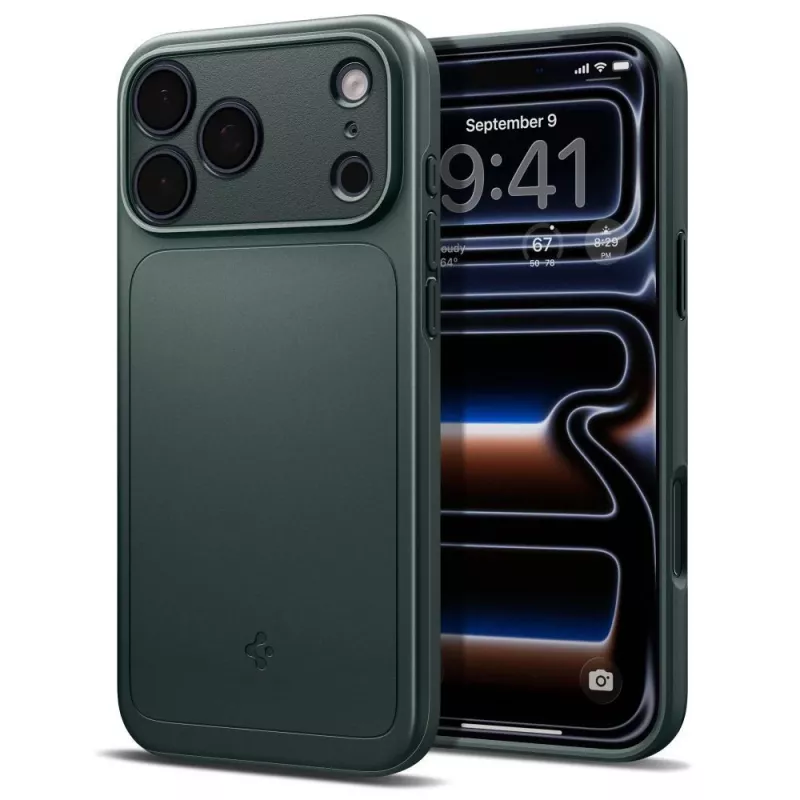 Spigen Thin Fit MagSafe puzdro pre iPhone 17 Pro / 18 Pro - Abyss Green