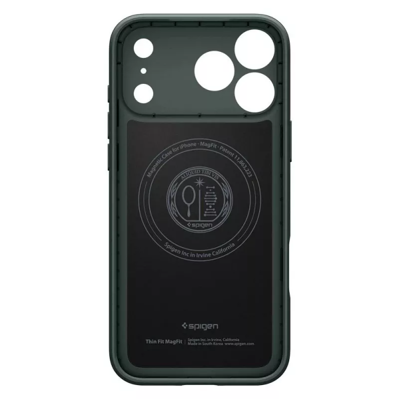 Spigen Thin Fit MagSafe puzdro pre iPhone 17 Pro / 18 Pro - Abyss Green