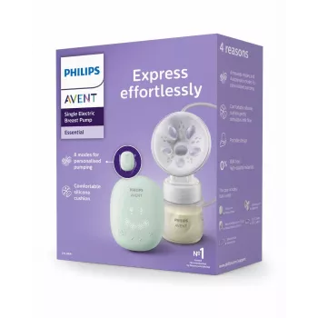 Philips Avent jednoduchá elektrická odsávačka mlieka s 125 ml fľašou