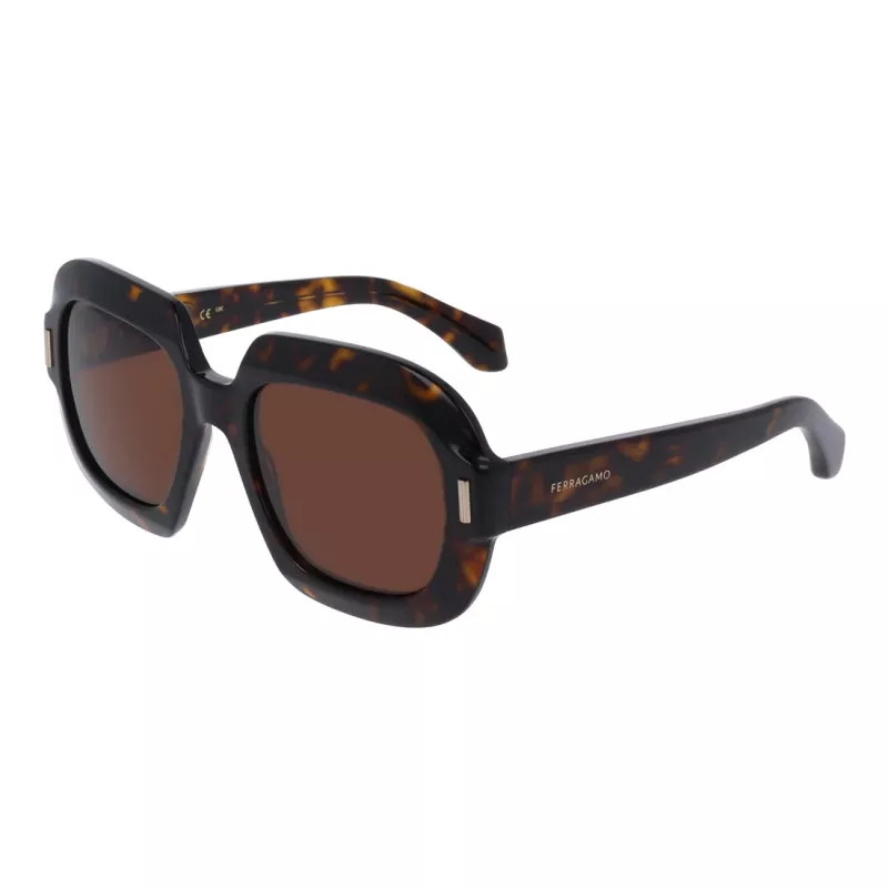 Ferragamo SF2068SE-242 dámske cat-eye slnečné okuliare, Havana/hnedý gradient, 54 mm