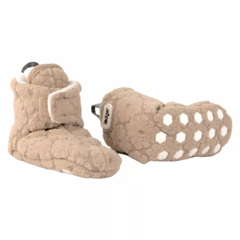 Lodger Slipper Folklore Fleece detské topánočky, béžová, 12-18 mesiacov