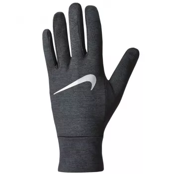 Nike Dri-FIT Fleece dámske bežecké rukavice - sivá, XS/S