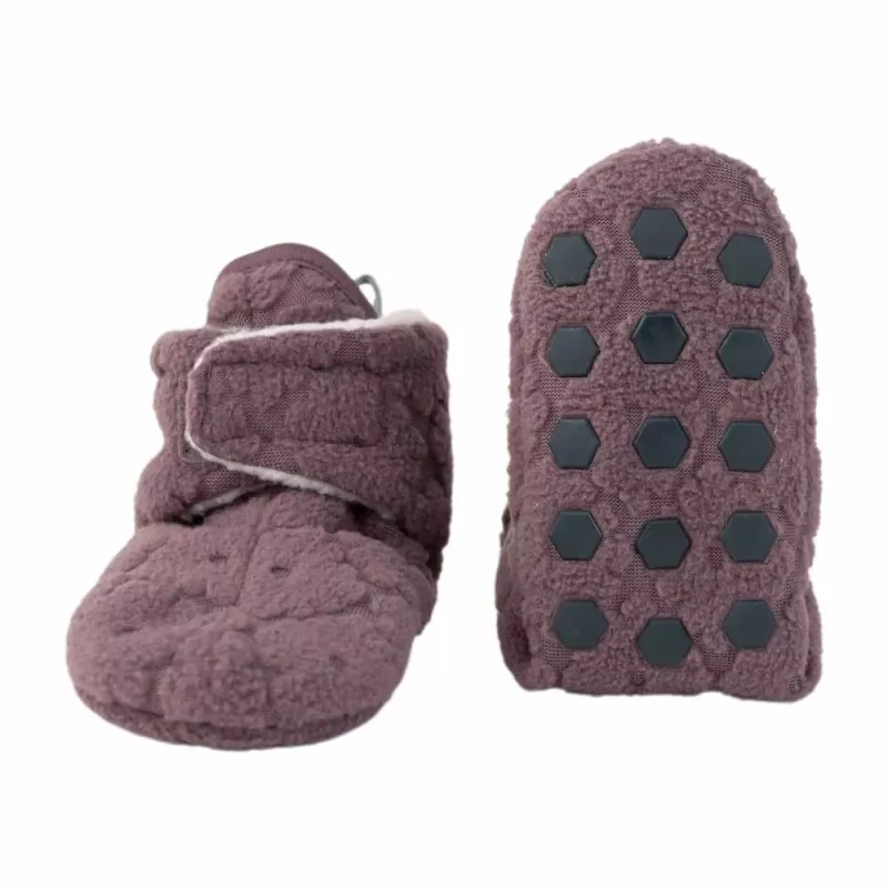 Lodger Slipper Folklore Fleece detské topánočky, mauve, 6-12 mesiacov