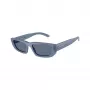 Arnette AN4357-124872 dámske hranaté slnečné okuliare, priehľadná sivá obruba, tmavosivé sklá, 53 mm