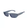 Arnette AN4357-124872 dámske hranaté slnečné okuliare, priehľadná sivá obruba, tmavosivé sklá, 53 mm