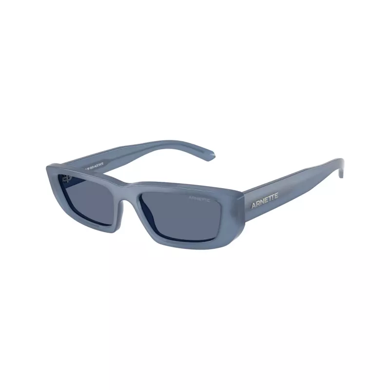 Arnette AN4357-124872 dámske hranaté slnečné okuliare, priehľadná sivá obruba, tmavosivé sklá, 53 mm