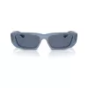 Arnette AN4357-124872 dámske hranaté slnečné okuliare, priehľadná sivá obruba, tmavosivé sklá, 53 mm