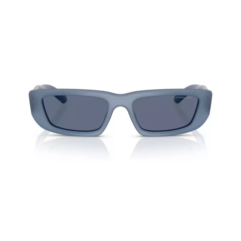 Arnette AN4357-124872 dámske hranaté slnečné okuliare, priehľadná sivá obruba, tmavosivé sklá, 53 mm