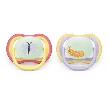 Philips AVENT Ultra Air Night cumlík 0-6 mesiacov, 2 ks balenie, svietiaci v tme