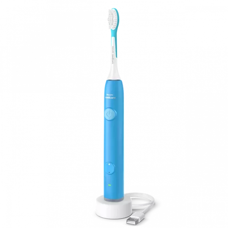 Philips Sonicare for Kids Bluetooth Connected Sonic elektrická zubná kefka HX6600/12, modrá