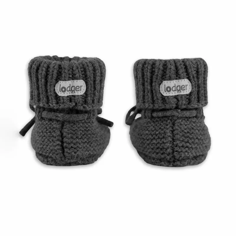 Lodger Slipper Merino Wool baby domáce topánočky, Pigeon, 0-6 mesiacov