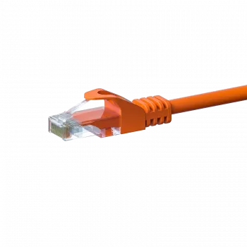 DSIT CAT5e sieťový kábel, U/UTP, 0,50 m, oranžový, 100% meď (DC-56-005)