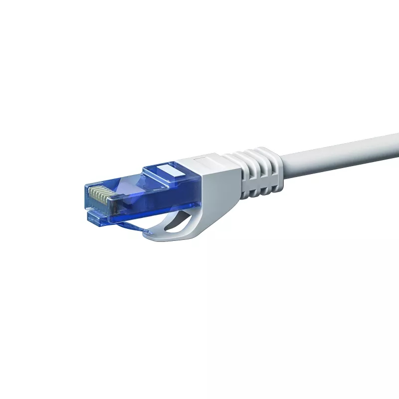 DSIT CAT6a U/UTP Ethernet patch kábel, 100% meď, 1,5 m, biely DC-U6A2-015