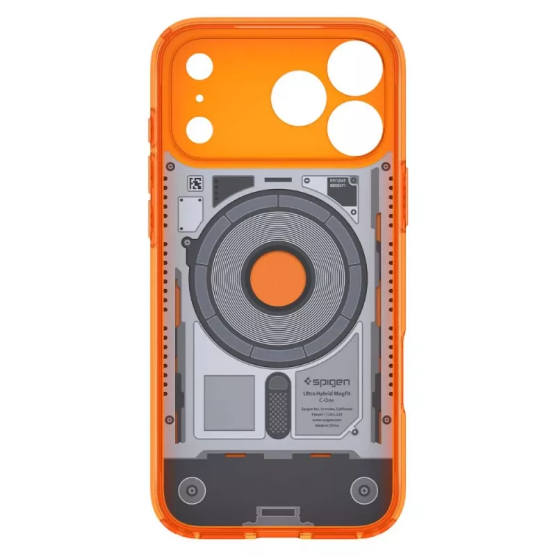 Spigen Ultra Hybrid MagSafe puzdro pre iPhone 17 Pro / 18 Pro - C1 Tangerine