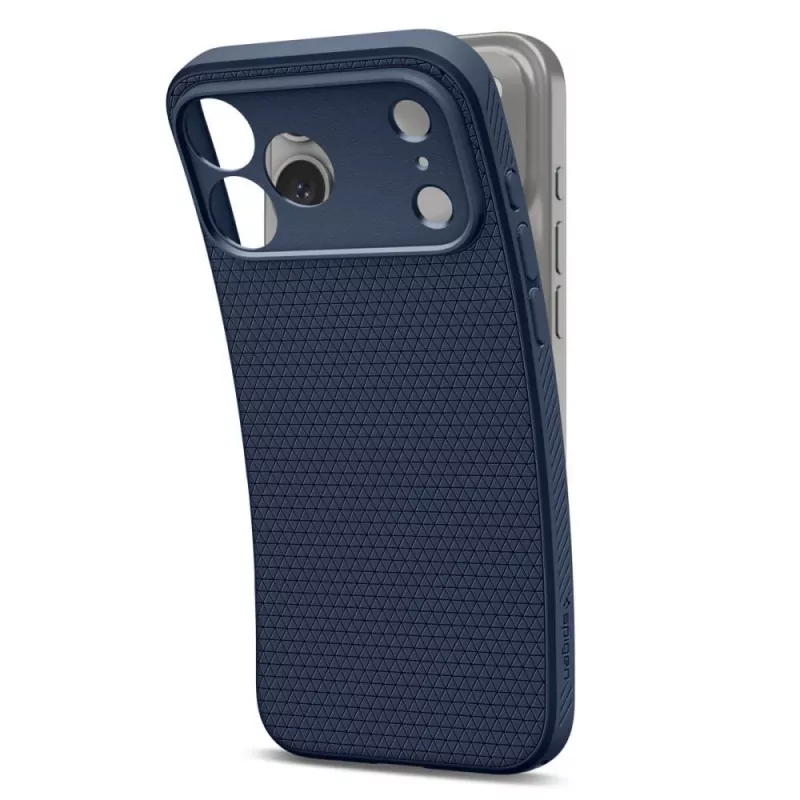 Spigen Liquid Air puzdro pre iPhone 18 Pro / 17 Pro – Navy Blue